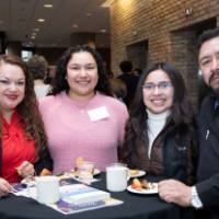 Students at reception